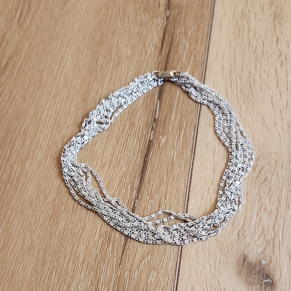 Tara Silver Multi-Strand Necklace